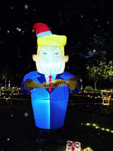 Christmas Inflatable Uncle Sam, 7.2 ft LED Lighted Outdoor Yard Decoration for Lawn & Garden