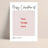 Custom Christmas card layout example