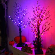 Halloween Tree Décor - LED Light Up Tabletop Sculpture