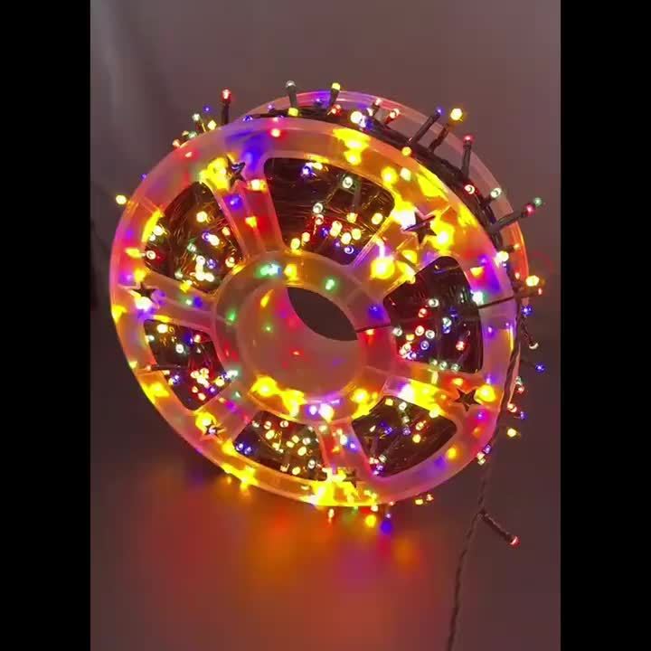Outdoor Christmas Lights, 295 ft 900 LED String Lights, 8 Modes, Waterproof, Multicolor