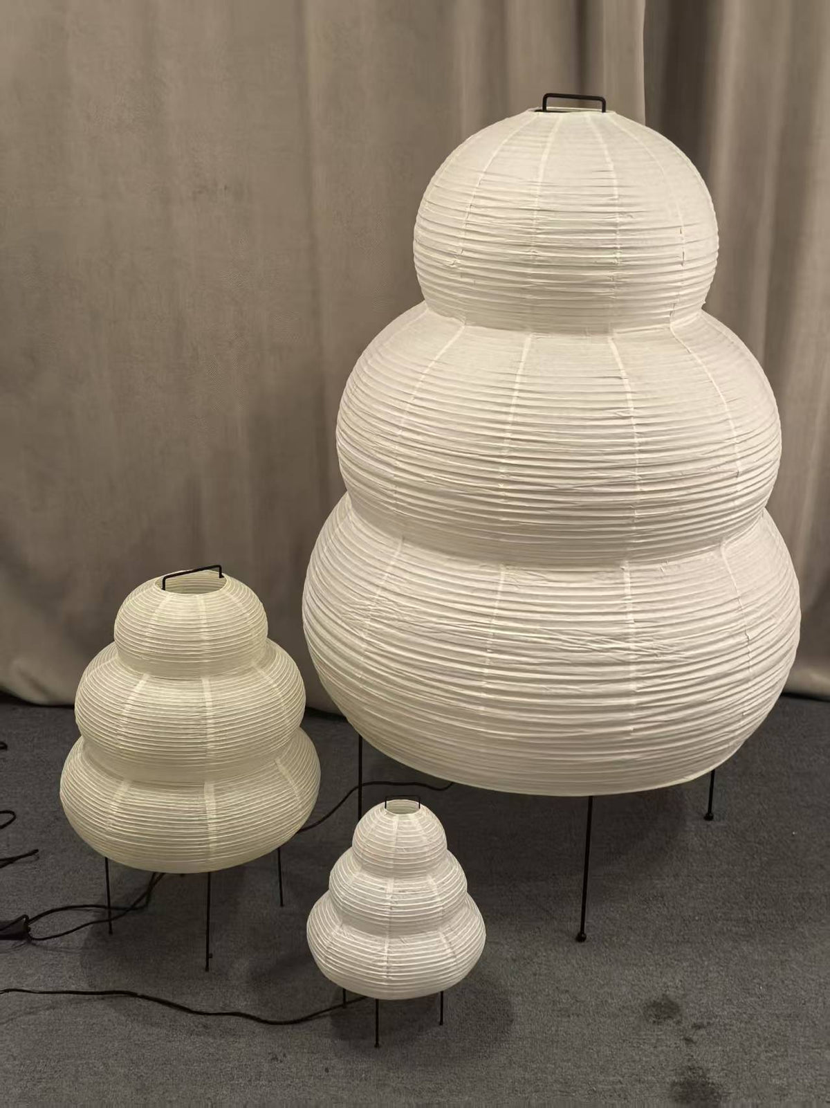 Kotori Rice Paper Lantern Table Lamp, Handmade Washi Shade, Plug-In, 8 Sizes