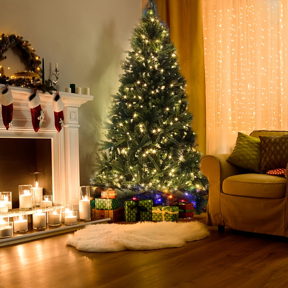 String of Christmas Lights, 181 ft 500 LED, 8 Modes, Green Wire, Indoor & Outdoor Use
