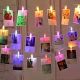 Picture clip lights used to hang postcards and greeting cards