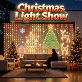 LED light curtain for a patio door