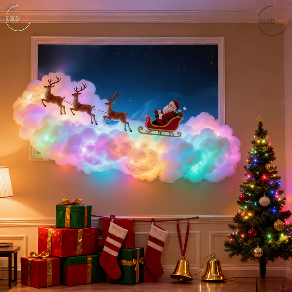 LED Cloud Lights, Music Sync RGB String Light, 78 in, USB