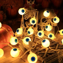 Halloween Eyeball String Lights - Battery-Powered Décor