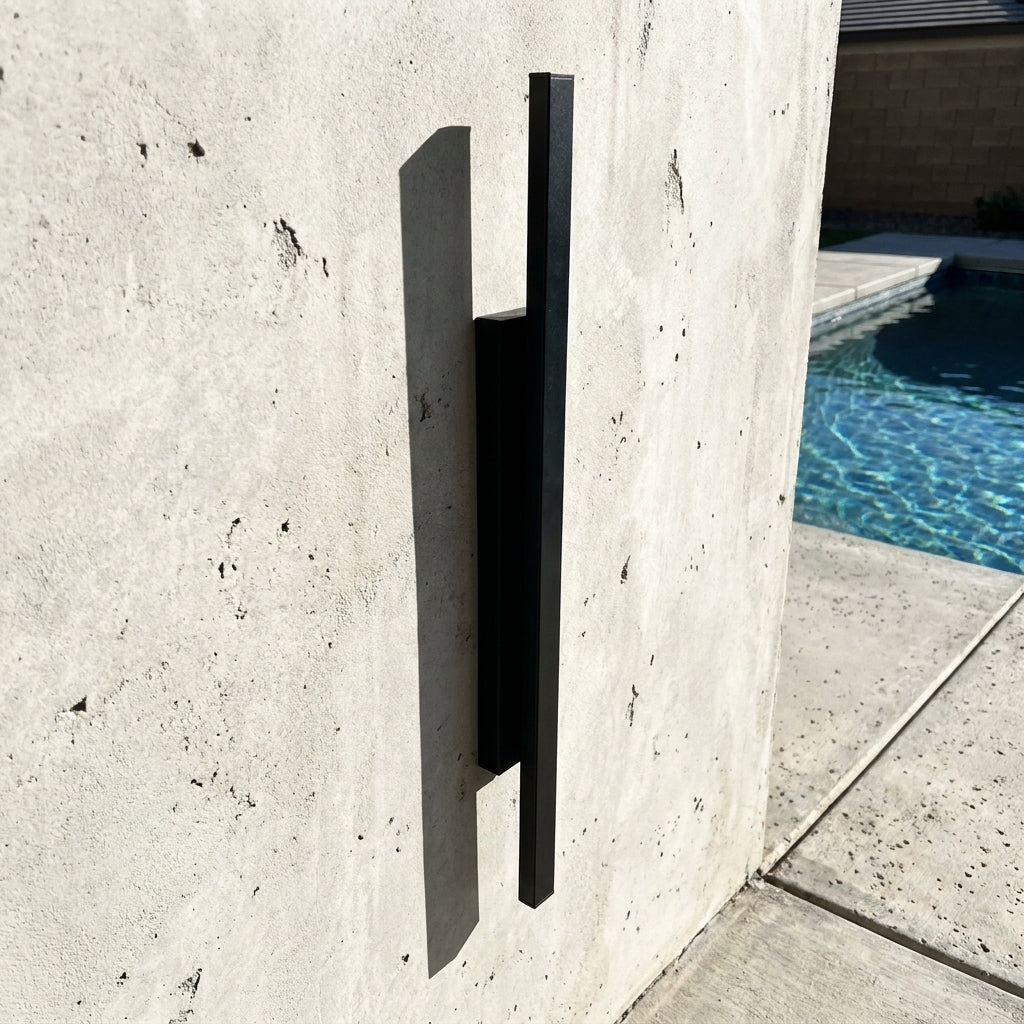 Fenja RGB Smart outdoor wall sconce detail on exterior wall
