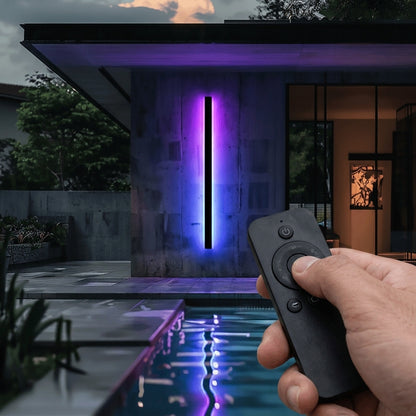 Fenja RGB Smart outdoor wall sconce operated with remote control