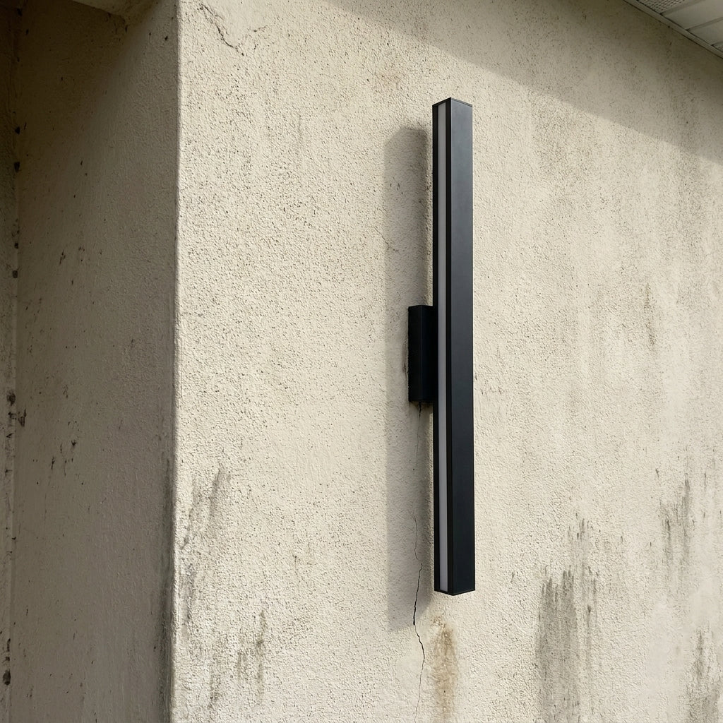 Fenja Smart outdoor wall sconce detail on exterior wall