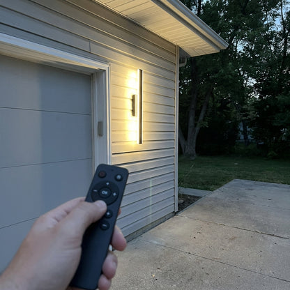 Fenja Smart outdoor wall sconce operated with remote control