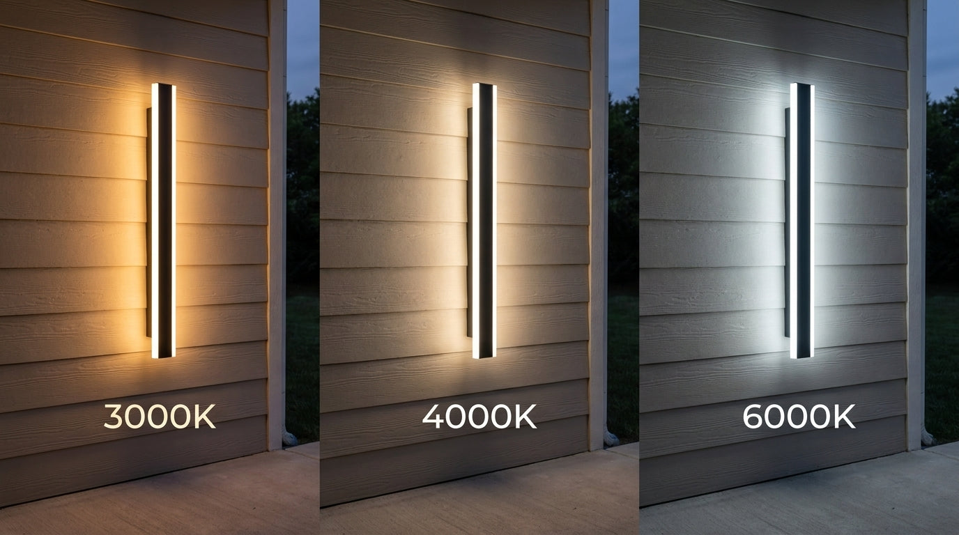 Fenja Smart 3 color temperature comparison, warm neutral cool white