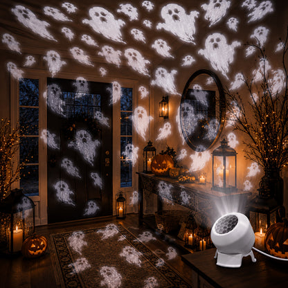 Halloween Ghost Projector Light - LED Spooky Wall Projector