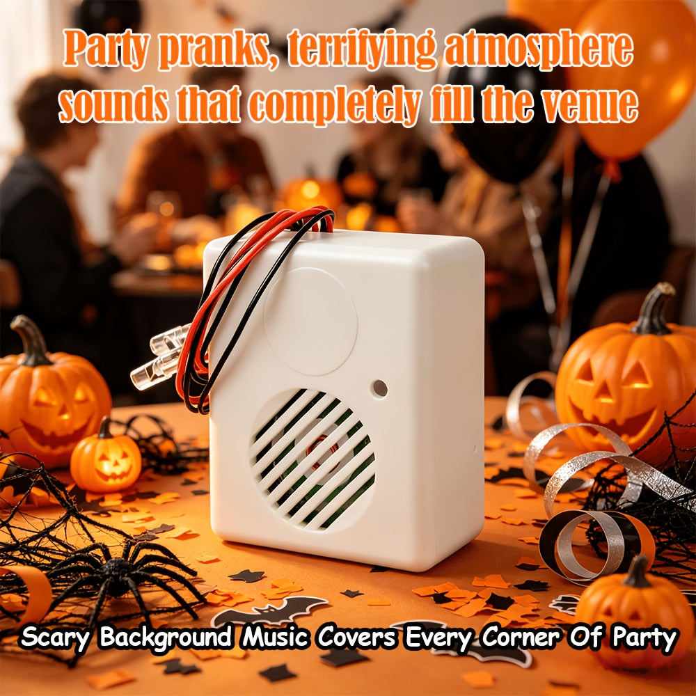 White ABS Halloween prank sound machine, interval playing