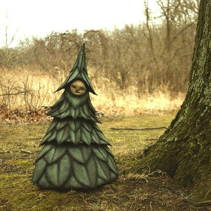 Witch sculpture Halloween decor figurine, product photo 8