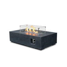 Modern Concrete Fire Pit Table - clean studio