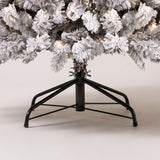 Close-up of the sturdy black folding metal tree stand