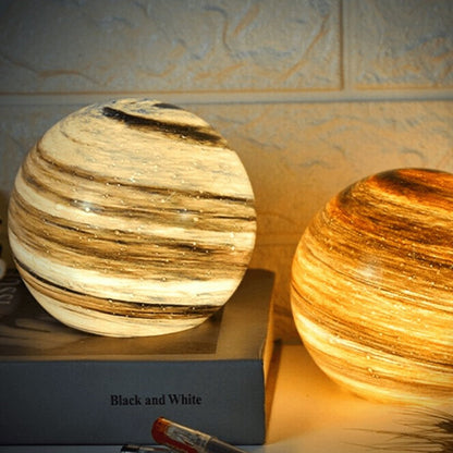Mikazuki Glass Moon Lamp, Decorative LED Night Light, Bedside & Living Room, M & L