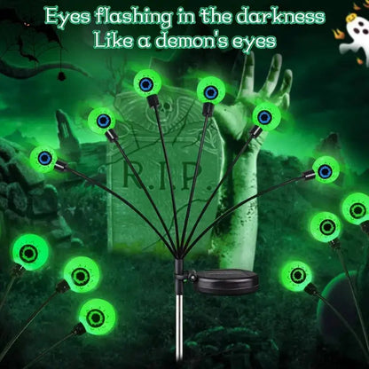 Purple solar Halloween eyeball lights variant