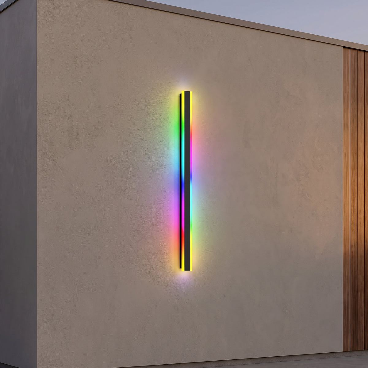 Haylen RGB outdoor wall light, 39 inch length