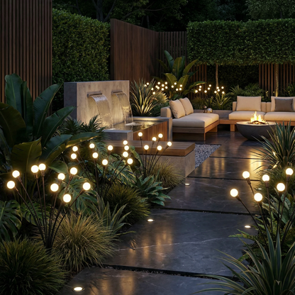 Yanagi Solar Garden Lights, Swaying Decorative LED, Outdoor Auto Dusk-to-Dawn