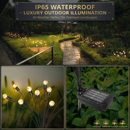 Yanagi Solar Garden Lights, Swaying Decorative LED, Outdoor Auto Dusk-to-Dawn