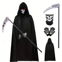 Reaper costume hood with built-in red light-up eyes