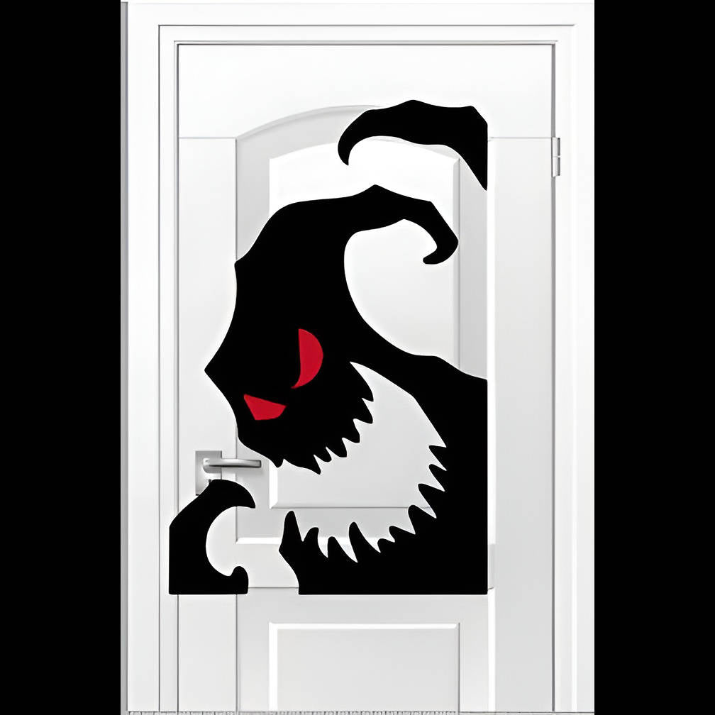 Red-eyed ghost fabric decoration measuring 19.25 by 25.98 inches