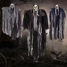 Set of three hanging grim reaper Halloween decorations