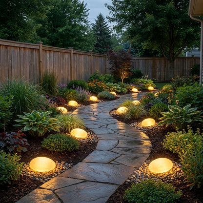 Ishi - US backyard garden path