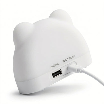 Kuma Bear Wake-Up Light - USB port detail