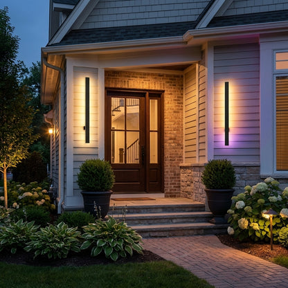 Kuro - US porch entrance at dusk