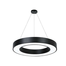 LED ring pendant light as simple, elegant ceiling decor