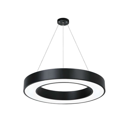 LED ring pendant light as simple, elegant ceiling decor