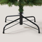 Close-up of the sturdy black folding metal tree stand