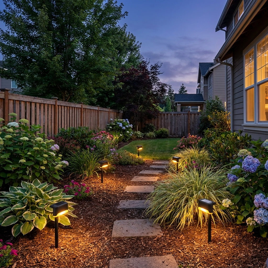 Meadow - US backyard garden path