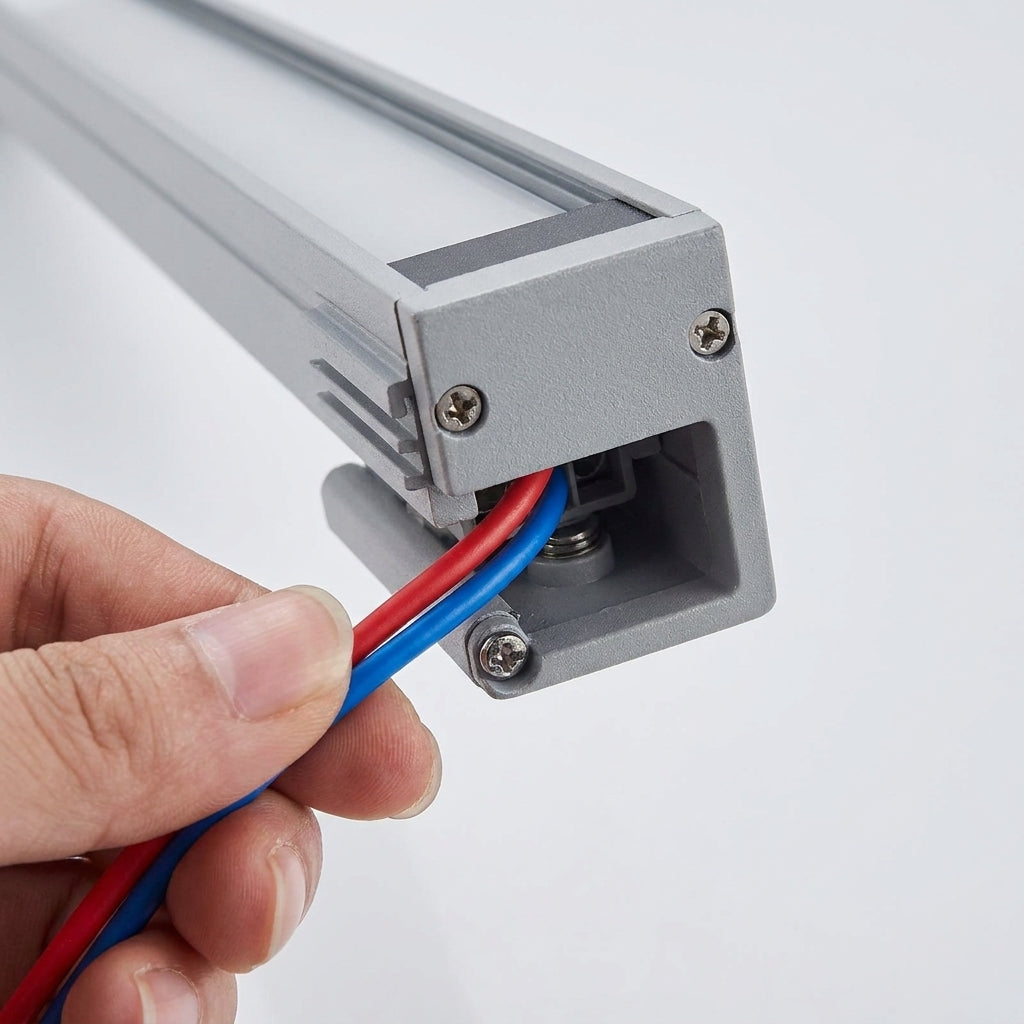 Meridian LED Wall Washer - wiring connection detail