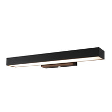Ledger Outdoor Motion Sensor Wall Light, Linear LED, Black Rectangular, IP65 Waterproof