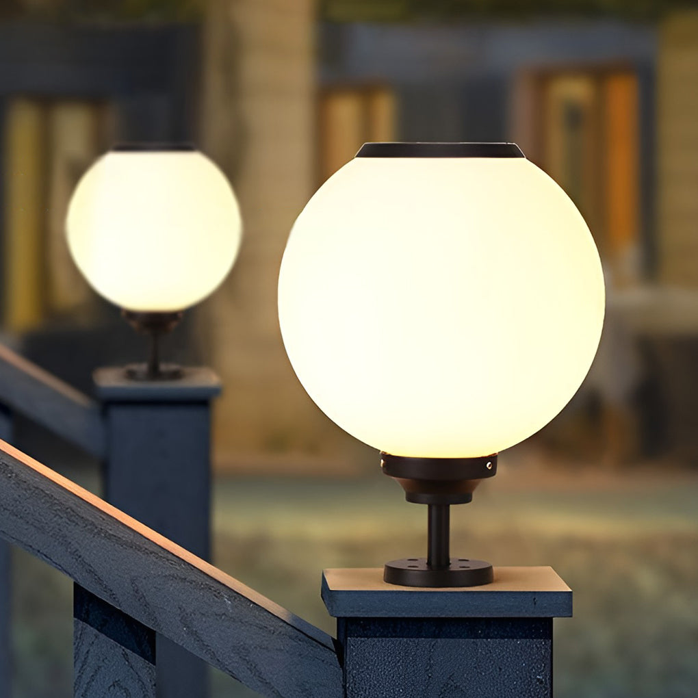 Pilaro Solar Post Cap Lights, Outdoor Gate Pillar Light, Waterproof LED, 3 Color Modes, 5 Sizes