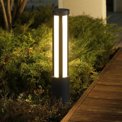Tårn Modern Cylindrical LED Bollard Light, Outdoor Pathway Light