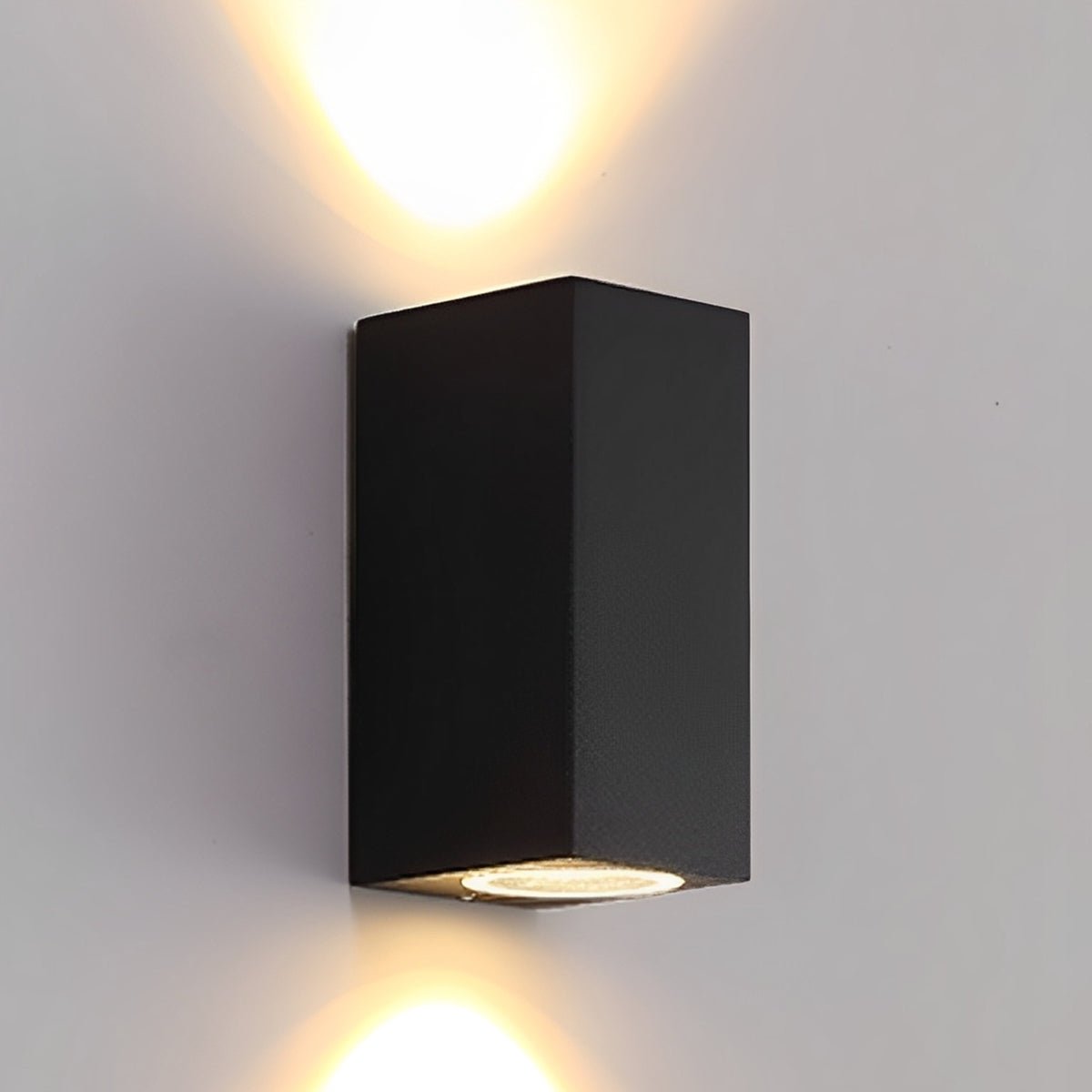 Kaku Modern Outdoor Wall Washer Light, Square Double LED, Waterproof, Courtyard