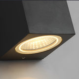 Kaku Modern Outdoor Wall Washer Light, Square Double LED, Waterproof, Courtyard