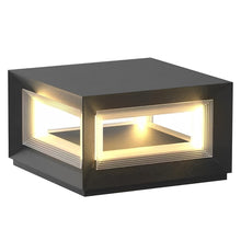Stig Solar Outdoor Post Light, Modern Stainless Steel LED, Waterproof, Garden & Patio