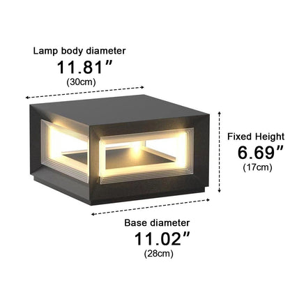 Stig Solar Outdoor Post Light, Modern Stainless Steel LED, Waterproof, Garden & Patio