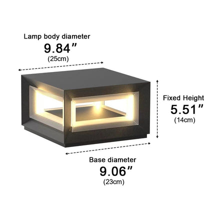 Stig Solar Outdoor Post Light, Modern Stainless Steel LED, Waterproof, Garden & Patio