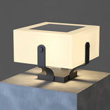 Tavira Solar Light for a Lamp Post, Square LED Solar Post Light Fixture, Waterproof