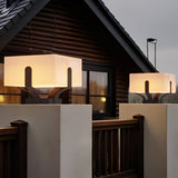 Tavira Solar Light for a Lamp Post, Square LED Solar Post Light Fixture, Waterproof