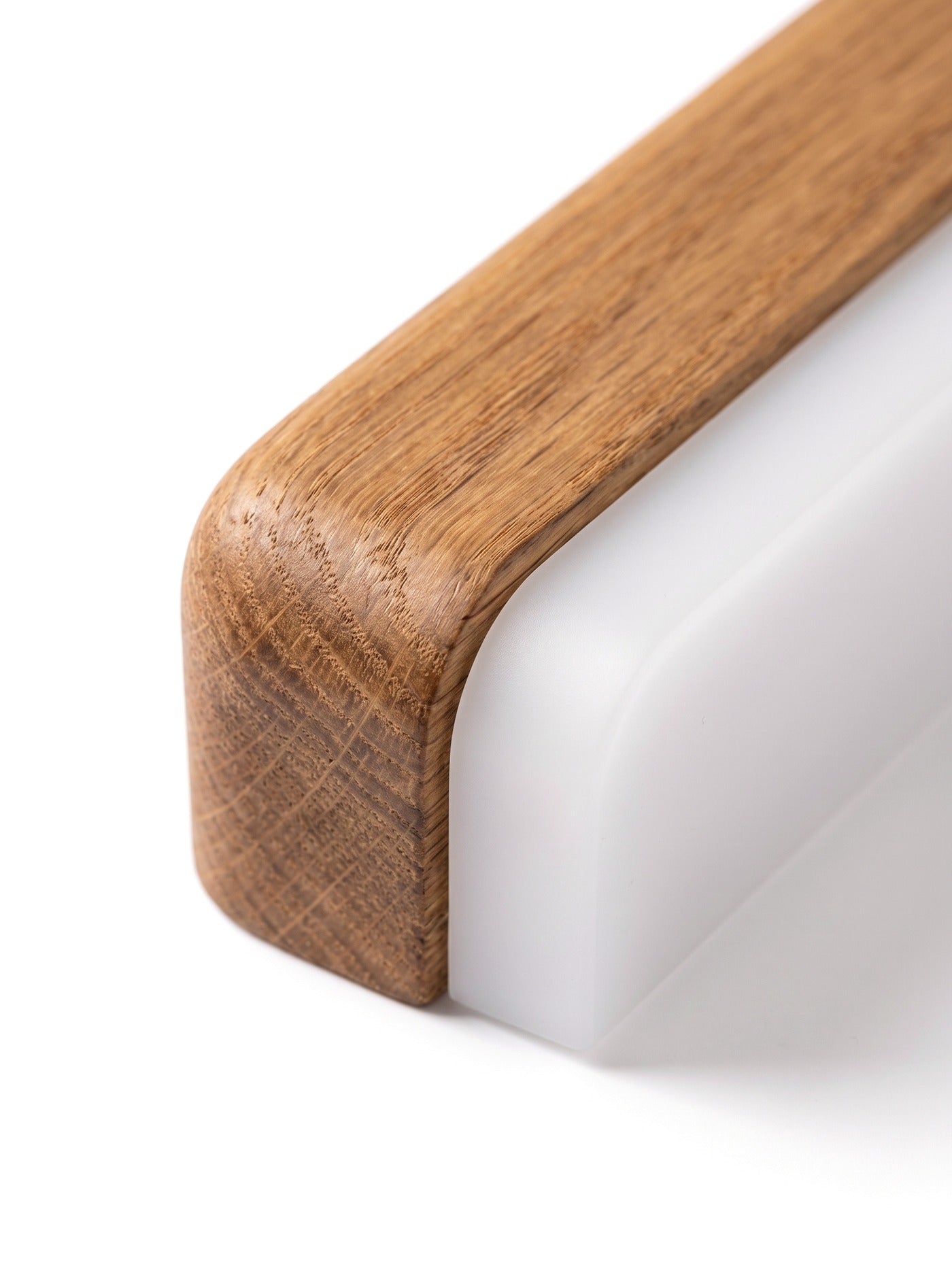 Fenwick Solid Oak LED Bathroom Vanity Light Bar, Warm/Bright White, Shadow-Free Glow