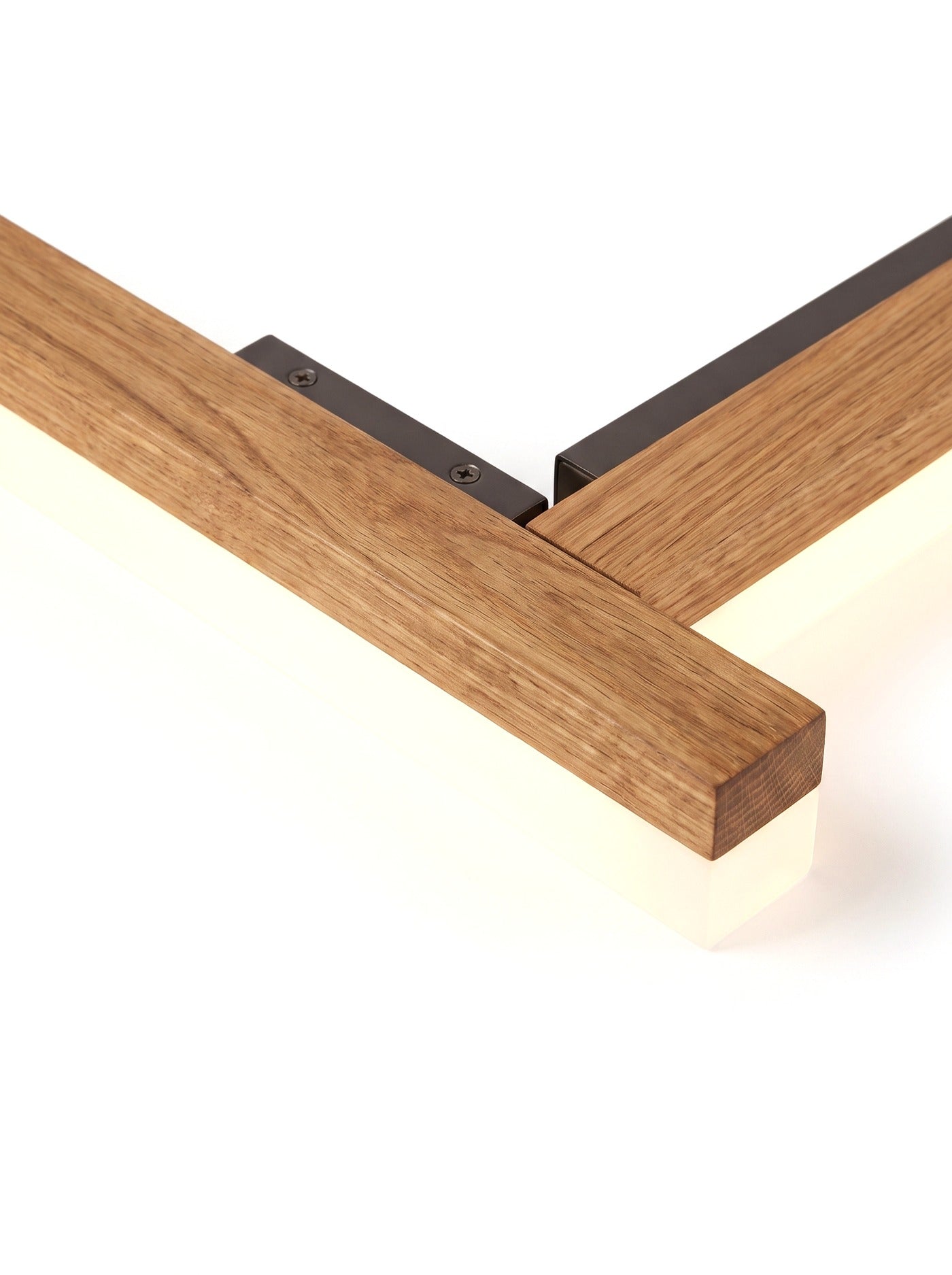 Fenwick Solid Oak LED Bathroom Vanity Light Bar, Warm/Bright White, Shadow-Free Glow