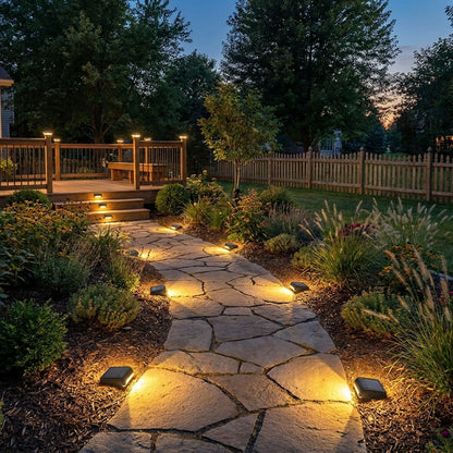 Nobori - US backyard garden path