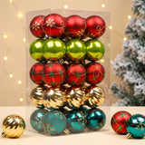 30 piece red, green and gold Christmas ornament set
